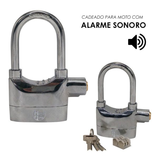 Cadeado para Moto com Alarme Sonoro Anti-Furto - Image 2