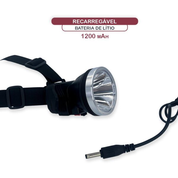 Lanterna De Cabeça Led Super Potente Recarregável - Image 5