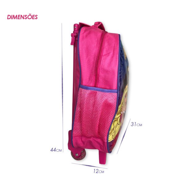 Kit Mochila Infantil Escolar com 3 peças Princesas Rosa - Image 2