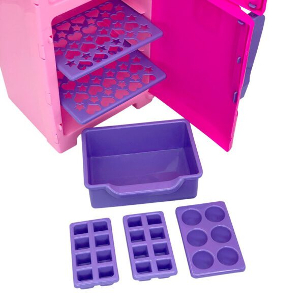 Mini Freezer de Brinquedo com Formas de Gelo, Gaveteiros e Prateleiras - Image 7