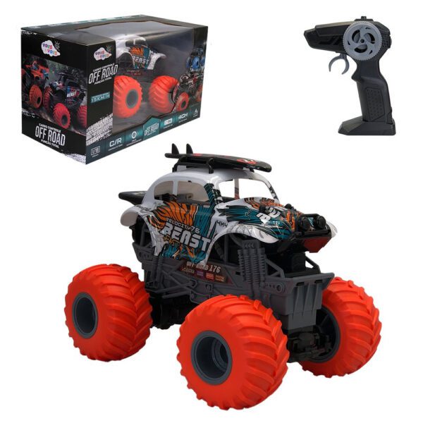 Carro de Controle Remoto Off Road Função Total - Branco Beast