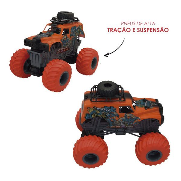 Carro de Controle Remoto Off Road Função Total - Laranja Atomic - Image 2