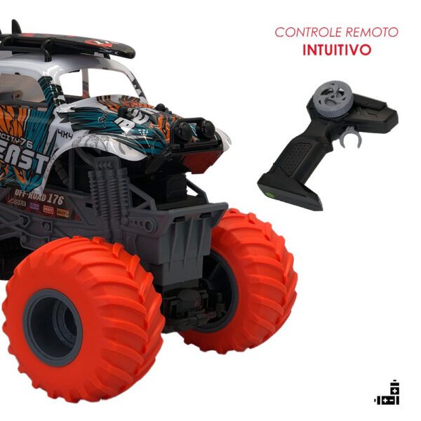 Carro de Controle Remoto Off Road Função Total - Branco Beast - Image 4