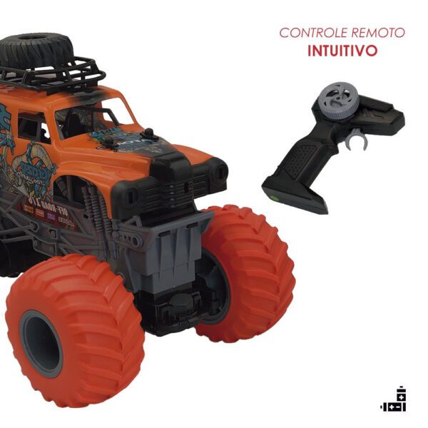 Carro de Controle Remoto Off Road Função Total - Laranja Atomic - Image 4