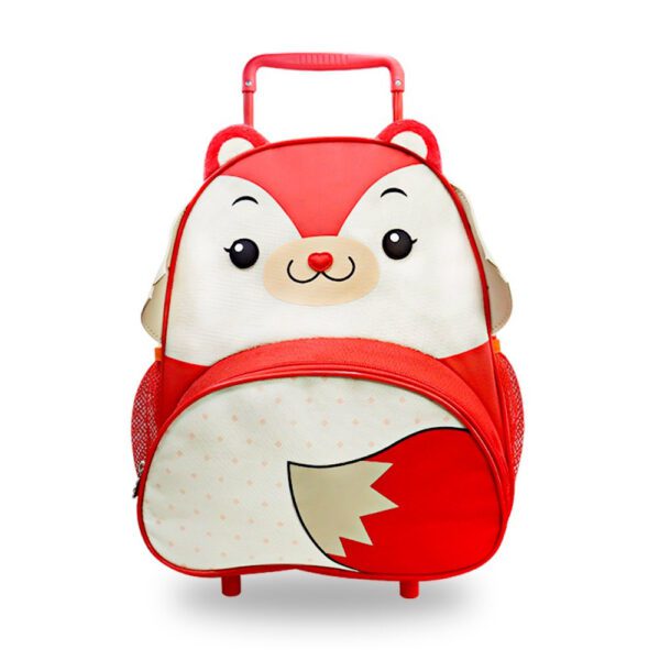 Mochila Infantil Com Rodinhas - Raposa