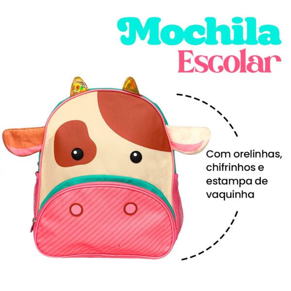 Mochila Infantil Com Alças - Vaquinha - Image 7