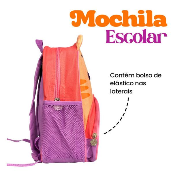 Mochila Infantil Com Alças - Gatinho - Image 4