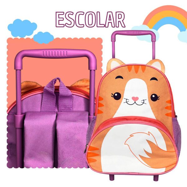 Mochila de Rodinha Infantil Com alça - Image 7