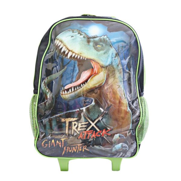 Mochila Escolar de Rodinhas Dinossauro T-Rex - Image 2