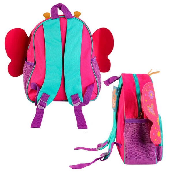 Mochila Infantil Com Alças - Borboleta Rosa - Image 4