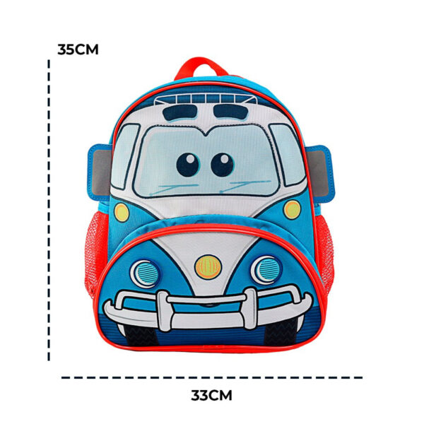 Mochila Infantil Com Alças - Fusca Policia - Image 2